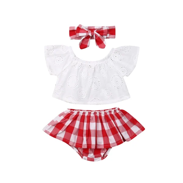 Newborn Baby Girl Clothes With Headband Outfit - Image 5