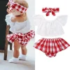 Newborn Baby Girl Clothes With Headband Outfit