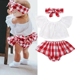 Newborn Baby Girl Clothes With Headband Outfit